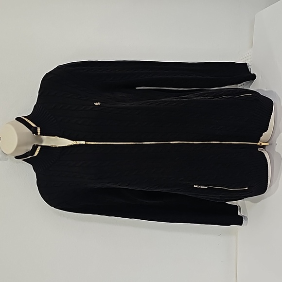 Ralph Lauren Striped Zip-up Jacket w/ Logo Hardware (Size: L) - Picture 5 of 13